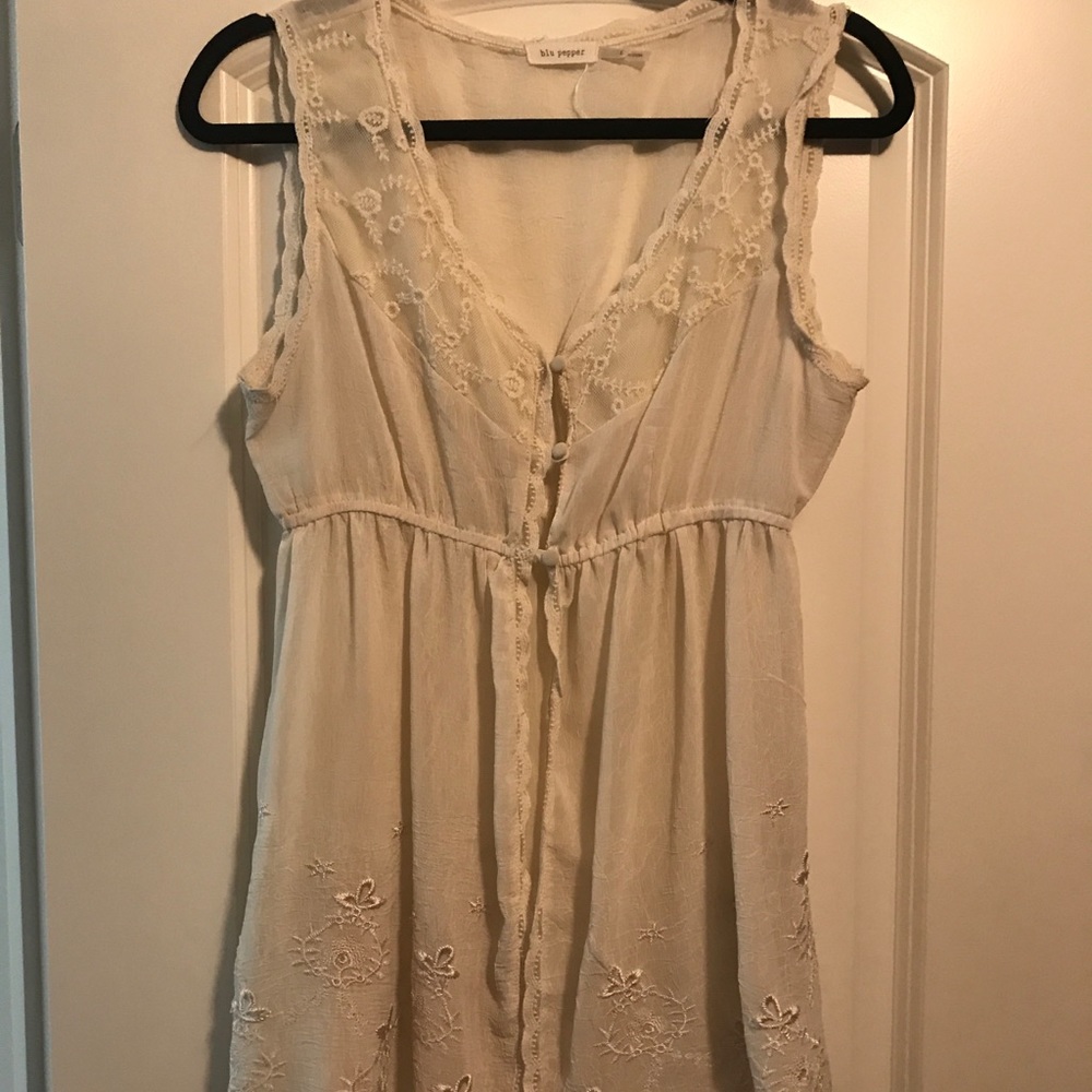 Blu Pepper Tank blouse size L